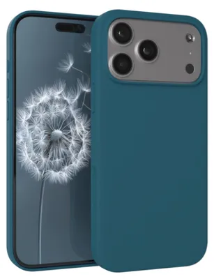 Produktbild von EAZY CASE Silikonhülle für Apple iPhone 17 Pro Max, Silikon Backcover Schutz in Blau