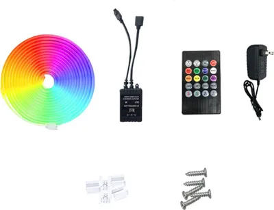 Obrázek produktu pro INF 10m RGB Neon Light pásek s dálkovým ovládáním, synchronizací hudby, EU zástrčkou