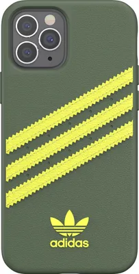 Produktbild von iPhone 12/12 Pro Hülle - Kunstleder - adidas Originals Backcover - Gelb