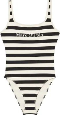 Produktbild von Marc O´Polo Damen Badeanzug Ystad (Fine MOP Stripe) - Schwarz/Weiss - Größe XL