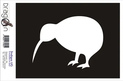 Produktbild von Aufkleber / Autoaufkleber - JDM / Die cut / Auto / OEM - Kiwi Neuseeland - 160x120 mm weiß - Heckscheibe / Heckscheibenaufkleber