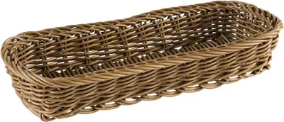 Produktbild von APS 40010 Besteckkorb ECONOMIC, 27 x 10 cm, Höhe 4,5 cm, Polypropylen, braun