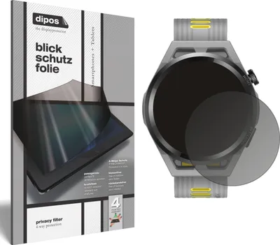 Produktbild von Blickschutzfolie für Huawei Watch GT Runner matt Schutzfolie Folie Display Schutz dipos