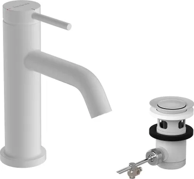 Immagine prodotto di Robinetterie de lavabo hansgrohe Tecturis S 80 CoolStart, EcoSmart+, avec vidage à tige, portée 108 mm, 73302700, 73302700