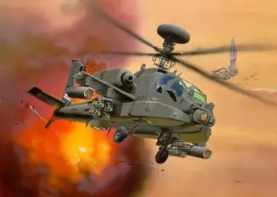 Zdjęcie produktu dla Revell AH-64D Longbow Apache, Model wirnikowca, Zestaw montażowy, 1:144, AH-64D Longbow Apache, Plastik, Ambitny