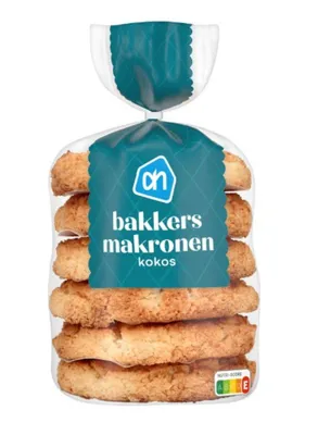 Produktbild von Bakkersmakronen Kokos - Kokosmakronen 360 Gr - By Albert Heijn