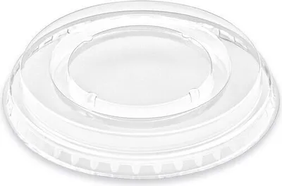 Produktbild von 100x Deckel ohne Öffnung flach PET für Eis- Früchtebecher Smoothies Ø95mm