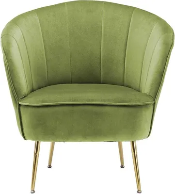 Produktbild von QIYANO Tamani Lounge-Sessel – r Samt Grün , Goldene Metallbeine, Zeitloses Design