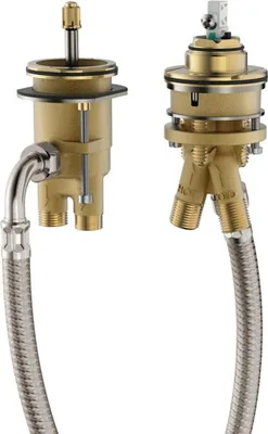 Immagine prodotto di hansgrohe Corps de base pour robinetterie de baignoire 2 trous pour mitigeur monolevier, 13159180, 13159180