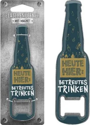 Produktbild von Flaschenöffner Motiv Betreutes Trinken