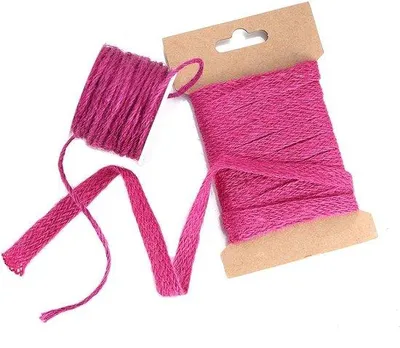 Produktbild von 10 mm Naturjute-Lintrand und 2 mm Seilkoord - Handwerk Dekoration Schmuckmacher