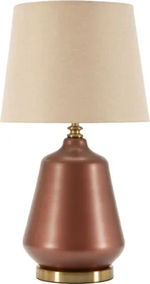 Zdjęcie produktu dla Rosenthal Lampa Stołowa Szkło Brąz Złoto 35,5x65cm