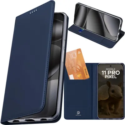 Produktbild von Handyhülle mit Klappe für Google Pixel 11 Pro, Dux Ducis Skin Pro, Dunkelblau