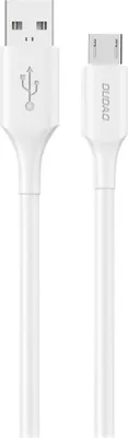 Produktbild von Dudao L2SM USB-A auf Micro-USB Kabel 6A USB 2.0 1,2 m Weiß