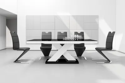 Produktbild von Design Esstisch Tisch HE-888 Hochglanz ausziehbar 160 bis 210 cm