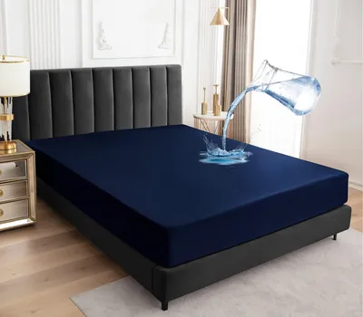 Zdjęcie produktu dla Solidchoice - Wodoodporna ochrona na materac, 140x200 cm - Oddychająca i odporna na wilgoć