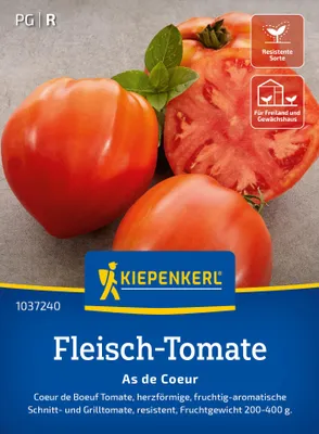 Produktbild von Kiepenkerl Fleisch-Tomatensamen As de Coeur Solanum lycopersicum 6 Pflanzen