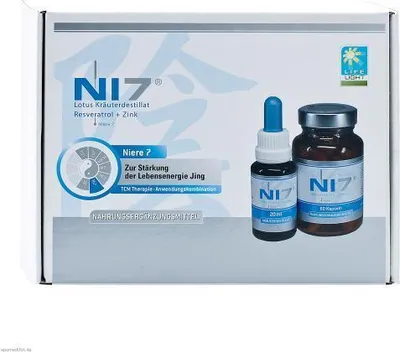 Zdjęcie produktu dla Ni7 destylat ziołowy + resweratrol + kombinacja cynku opakowanie 1 P