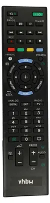 Produktbild von vhbw Fernbedienung kompatibel mit Sony KDL-37EX525, KDL-37EX524, KDL-37EX725, KDL-37EX720, KDL-37P3020 Fernseher, TV - Ersatzfernbedienung