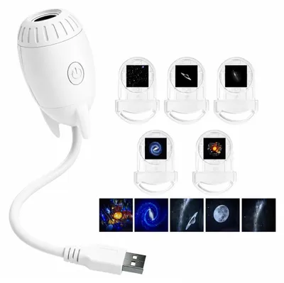 Galaxy-Projektor Nachtlicht, Sternenhimmel, 360° drehbar, USB