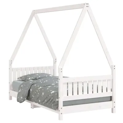 Produktbild von vidaXL Kinderbett Weiß 80x160 cm Massivholz Kiefer