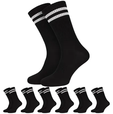 Produktbild von Black Snake Sportsocken Damen Herren 6 Paar Bambus Viskose - 42/47 - Schwarz