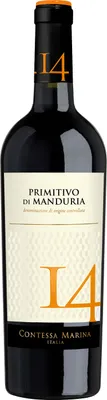 Produktbild von Primitivo di Manduria DOC 14 Contessa Marina Apulien Rotwein trocken