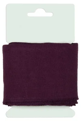 135x7 cm Cuff Bündchen aubergine