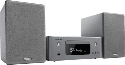 Obrázek produktu pro Denon N11DAB, Domácí mini audio systém, Šedá, 2-way, 12 cm, 3 cm, 6 ohm