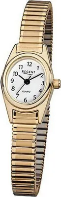 Produktbild von Regent Damen Armbanduhr 6820.45.99 F-263 Edelstahl gelbgold IP Zugband