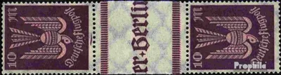 Produktbild von Briefmarken Deutsches Reich 1923 Mi 235ZS Zwischenstegpaar postfrisch Flugpost