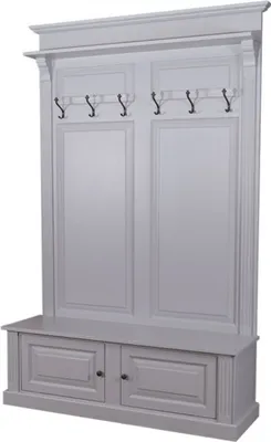 Produktbild von Casa Padrino Garderoben Schrank mit 2 Schrankfächern - Landhaus Stil Garderobe