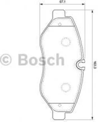 Produktbild von Bosch Bremsbelagsatz, Scheibenbremse  0 986 494 121