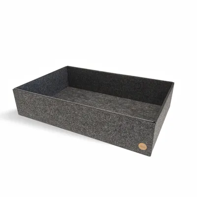 Produktbild von Aufbewahrungsbox CLEAN Filz 36 x 56 x 12,5 cm ohne Deckel in anthrazit meliert