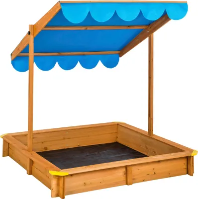 Produktbild von tectake® Sandkasten Emilia 120 x 120 x 120 cm