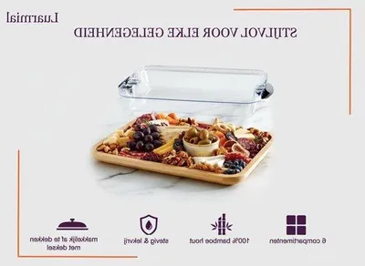 Produktbild von Bambus Trinkbrett - Käsebrett Servierbrett - Hapletts präsentieren - 100% Natürlich Bambus - 355 x 28 cm - Natürlich Braun