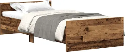 Produktbild von Bettgestell ohne Matratze Altholz-Optik 75x190 cm Holzwerkstoff