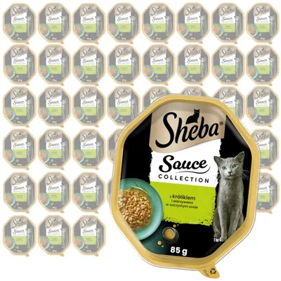 Produktbild von SHEBA Sauce Collection 44x85g Mit Kaninchen und Gemüse Feuchtfutter für Katzen in Sauce