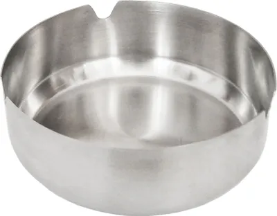Produktbild von ASCHENBECHER Edelstahl Ø 10cm rund Ascher Becher Tischaschenbecher Zigarette 45
