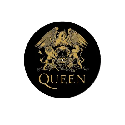 Obrázek produktu pro Queen - Podložka pod gramofon, logo PM3143 (jedna velikost) (černá/zlatá)