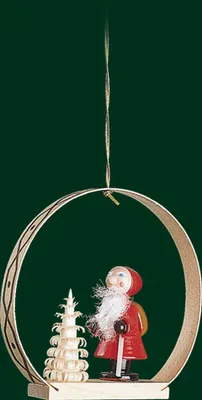 Produktbild von Christbaumschmuck Nikolaus mit Baum Höhe= 7cm NEU