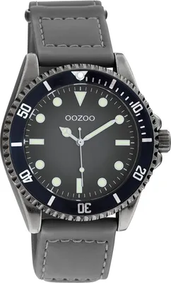 Zdjęcie produktu dla Oozoo zegarek męski analogowy kwarcowy UOC11011 szara skóra Timepieces