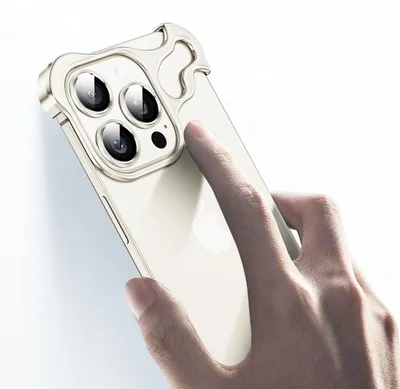 Obrázek produktu pro INF Unikátní kovový rám pouzdra + fólie na objektiv pro iPhone 14 - stříbrná