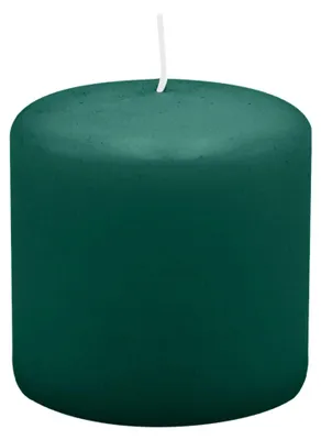 Produktbild von Stumpenkerzen 70 x  Ø 70 mm, Dunkelgrün, 12 Stück