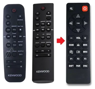 Produktbild von Ersatz Fernbedienung für Kenwood M-420DAB | M420DAB