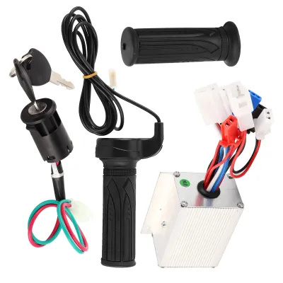 Produktbild von Geschwindigkeitsregler-Set für Elektroroller, 24 V, 250 W, mit Gasgriff und Drehgriffverriegelung