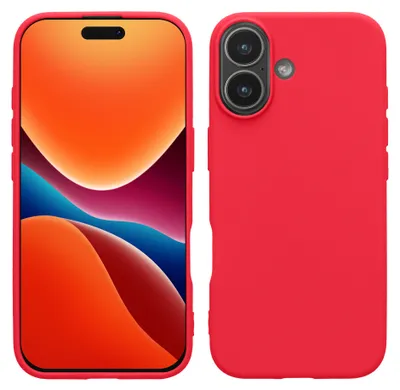 Produktbild von kwmobile Hülle kompatibel mit iPhone 17 Hülle - Weiche und schlanke TPU Silikon Handyhülle - Stoßabsorbierendes Flexibles Case - Neon Pink