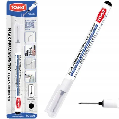 Produktbild von Toma Permanentmarker mit langer Spitze TO-32630 Schwarz