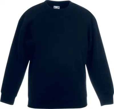 Produktbild von Fruit Of The Loom Kinder Pullover Premium 70/30 RW3304 (7/8 Jahre) (Schwarz)