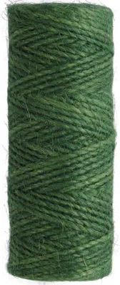 Image de Ficelle en caoutchouc naturel de 2 mm - Ficelle épaisse en jute pour l'artisanat, la décoration, le jardinage (verte)